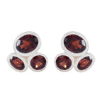 Garnet-Egyptian-Ji-eun-multiple-Stud-Red-92.5-Silver-Earring