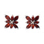 Garnet-Mexican-Lourdes-multiple-Stud-Red-925-Silver-Earring