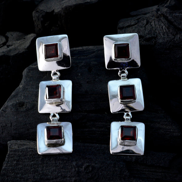 Garnet-Italian-Nayara-multiple-Stud-Red-Sterling-Silver-Earring