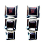 Garnet-Italian-Nayara-multiple-Stud-Red-Sterling-Silver-Earring