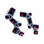 Garnet-Japanese-Ling-multiple-Stud-Red-925-Silver-Earring