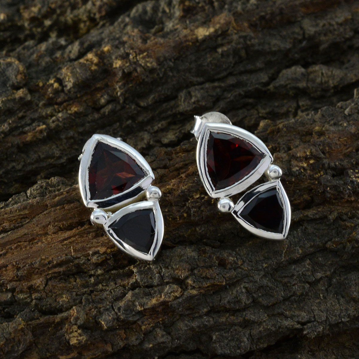 Garnet-Japanese-Rebeca-Toi-et-Moi-Stud-Red-925-Silver-Earring