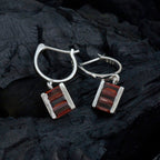 Garnet-Spanish-Eva-multiple-Dangle-Red-Silver-Earring
