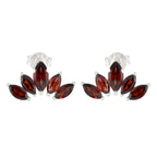 Garnet-Turkish-Mei-multiple-Stud-Red-Sterling-Silver-Earring