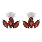 Garnet-Italian-Min-seo-multiple-Stud-Red-925-Silver-Earring
