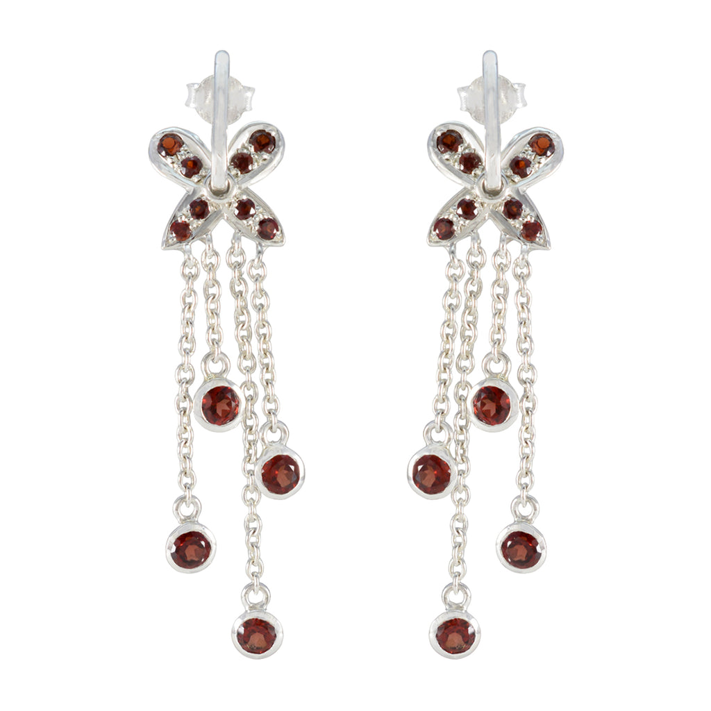 Garnet-Turkish-Bella-multiple-Stud-Red-92.5-Silver-Earring