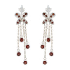 Garnet-Turkish-Bella-multiple-Stud-Red-92.5-Silver-Earring