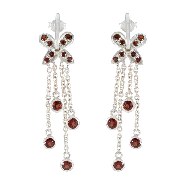 Garnet-Turkish-Bella-multiple-Stud-Red-92.5-Silver-Earring