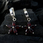Garnet-Mexican-Nari-multiple-Dangle-Red-925-Sterling-Silver-Earring