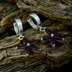 Garnet-American-Lourdes-multiple-Dangle-Red-925-Sterling-Silver-Earring