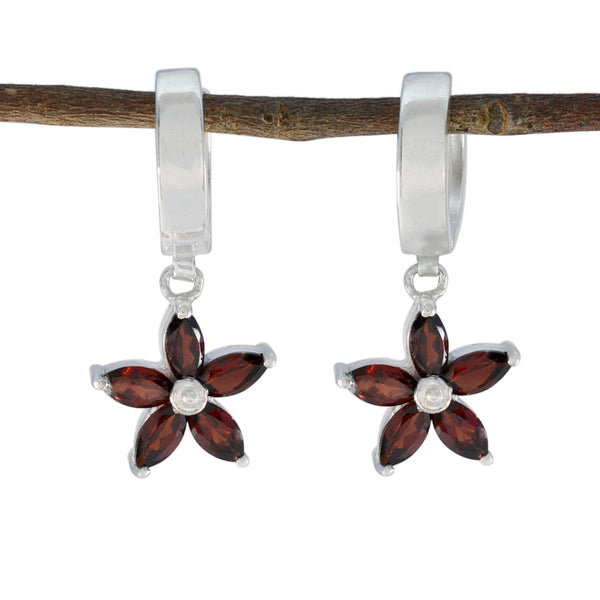 Garnet-Mexican-Nari-multiple-Dangle-Red-925-Sterling-Silver-Earring