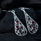 Garnet-Moroccan-Teresa-multiple-Dangle-Red-92.5-Silver-Earring