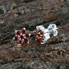 Garnet-Egyptian-Valentina-multiple-Stud-Red-925-Sterling-Silver-Earring