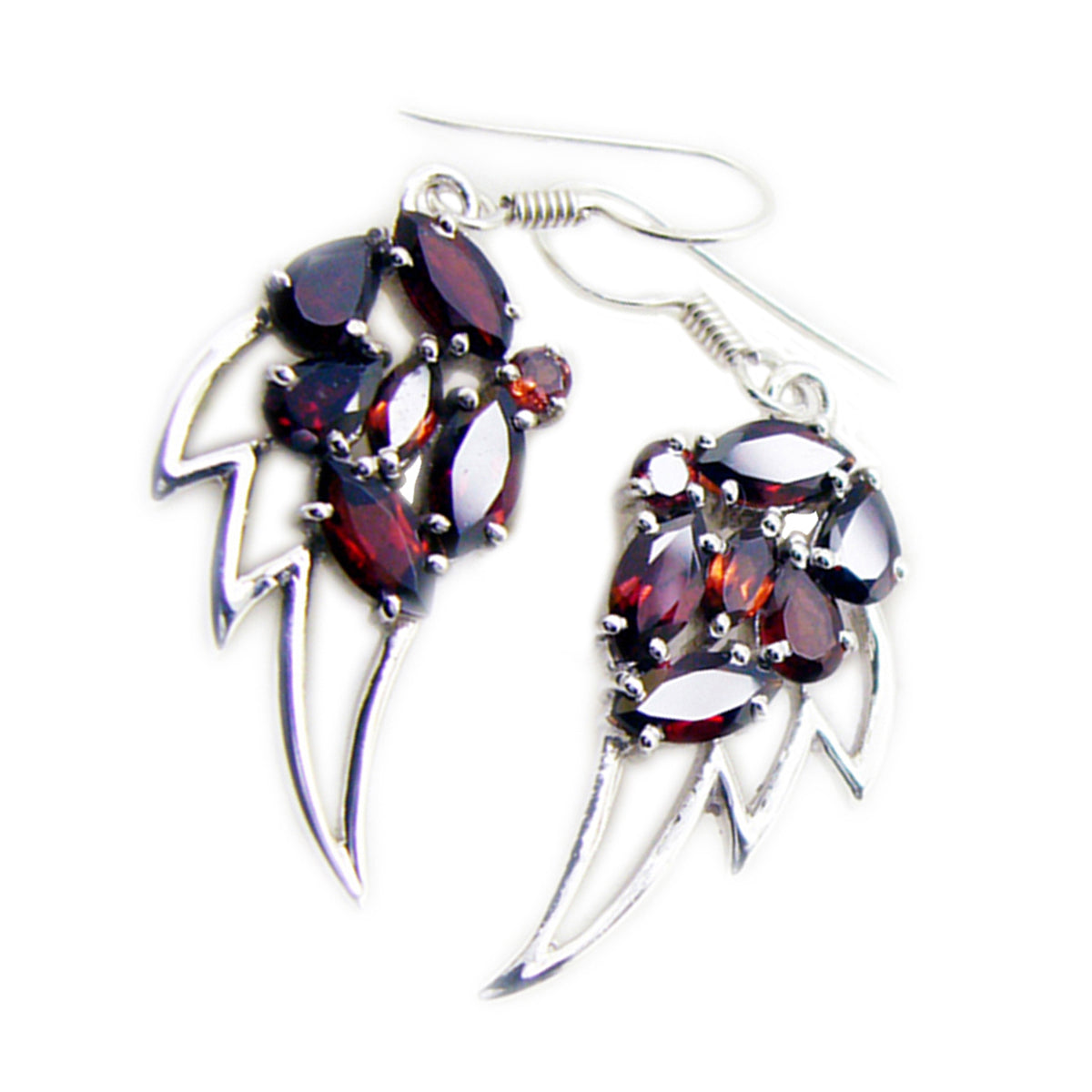 Garnet-Russian-Addison-multiple-Dangle-Red-Sterling-Silver-Earring