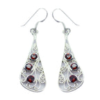 Garnet-Latin-American-Seo-yeon-multiple-Dangle-Red-925-Sterling-Silver-Earring