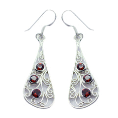 Garnet-Latin-American-Seo-yeon-multiple-Dangle-Red-925-Sterling-Silver-Earring