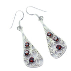 Garnet-Latin-American-Seo-yeon-multiple-Dangle-Red-925-Sterling-Silver-Earring