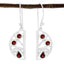 Garnet-Korean-Camila-multiple-Dangle-Red-925-Silver-Earring