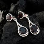 Garnet-Spanish-Harper-multiple-Stud-Red-Silver-Earring