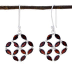 Garnet-Middle-Eastern-Elena-multiple-Dangle-Red-Sterling-Silver-Earring