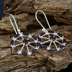 Garnet-Moroccan-Isabella-multiple-Dangle-Red-Silver-Earring