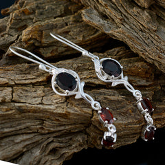 Garnet-Korean-Ivy-multiple-Dangle-Red-925-Sterling-Silver-Earring