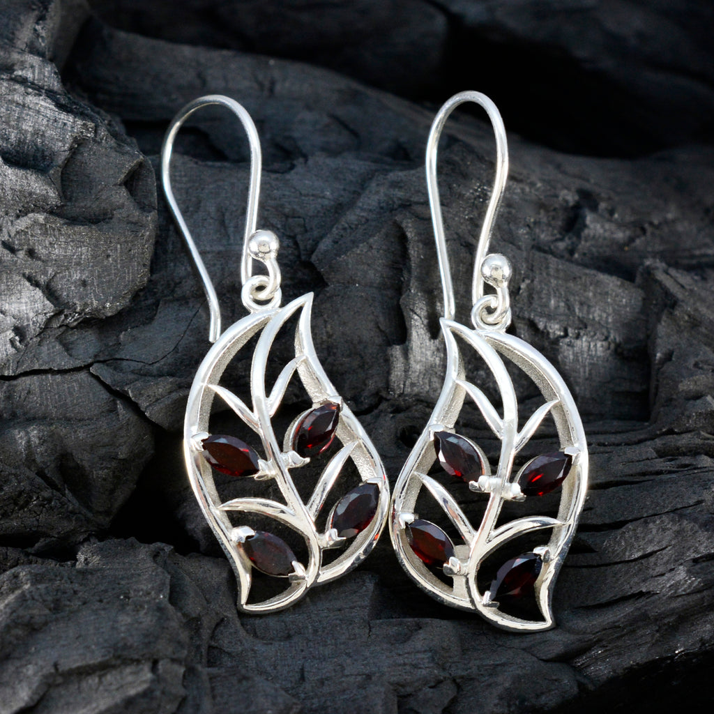 Garnet-Turkish-Juliaa-multiple-Dangle-Red-Sterling-Silver-Earring