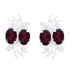 Garnet-Latin-American-Lea-multiple-Stud-Red-925-Silver-Earring