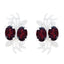 Garnet-Latin-American-Lea-multiple-Stud-Red-925-Silver-Earring