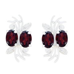 Garnet-Latin-American-Lea-multiple-Stud-Red-925-Silver-Earring