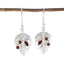Garnet-Middle-Eastern-Ellie-multiple-Dangle-Red-92.5-Silver-Earring