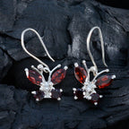 Garnet-French-Evelyn-multiple-Dangle-Red-925-Silver-Earring