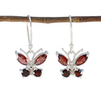Garnet-French-Evelyn-multiple-Dangle-Red-925-Silver-Earring