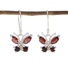 Garnet-French-Evelyn-multiple-Dangle-Red-925-Silver-Earring