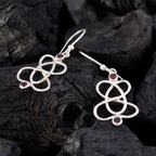 Garnet-German-Wen-multiple-Dangle-Red-Sterling-Silver-Earring