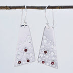 Garnet-African-Xiu-multiple-Dangle-Red-92.5-Silver-Earring