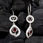 Garnet-Mexican-Nella-multiple-Dangle-Red-Sterling-Silver-Earring