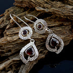 Garnet-Mexican-Nella-multiple-Dangle-Red-Sterling-Silver-Earring