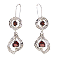 Garnet-Mexican-Nella-multiple-Dangle-Red-Sterling-Silver-Earring