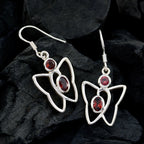 Garnet-Latin-American-Olivia-multiple-Dangle-Red-Silver-Earring