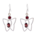 Garnet-Latin-American-Olivia-multiple-Dangle-Red-Silver-Earring