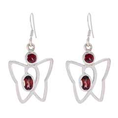 Garnet-Latin-American-Olivia-multiple-Dangle-Red-Silver-Earring