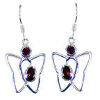 Garnet-Latin-American-Olivia-multiple-Dangle-Red-Silver-Earring