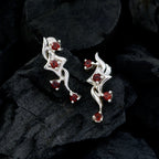 Garnet-Russian-Sarah-multiple-Stud-Red-Sterling-Silver-Earring