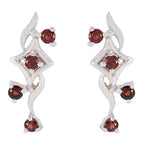 Garnet-Russian-Sarah-multiple-Stud-Red-Sterling-Silver-Earring