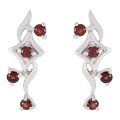 Garnet-Russian-Sarah-multiple-Stud-Red-Sterling-Silver-Earring