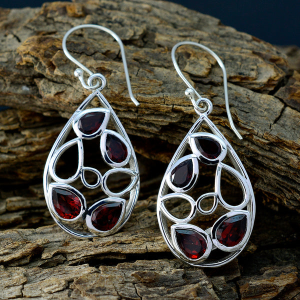 Garnet-Italian-Teresa-multiple-Dangle-Red-925-Silver-Earring