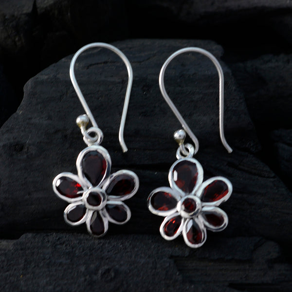Garnet-French-Li-Lee-multiple-Dangle-Red-925-Sterling-Silver-Earring