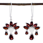 Garnet-Middle-Eastern-Xiu-multiple-Dangle-Red-925-Sterling-Silver-Earring