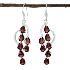 Garnet-African-Amelia-multiple-Dangle-Red-Sterling-Silver-Earring